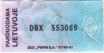 Lithuania tax stamp