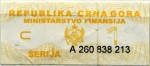 Montenegro tax stamp