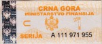Montenegro tax stamp