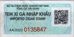 Vietnam tax stamp